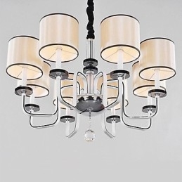 Nowoczesny współczesny kryształowy chromowany metalowy żyrandol