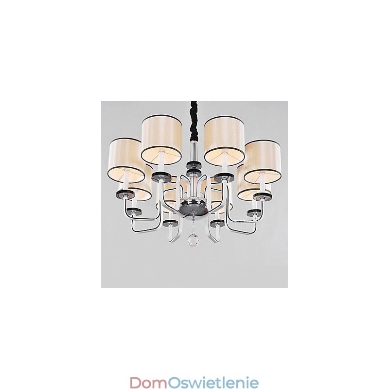 Nowoczesny współczesny kryształowy chromowany metalowy żyrandol