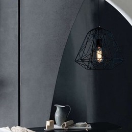 Vintage Retro Malowanie Metalowa Lampa Wisząca Garaż