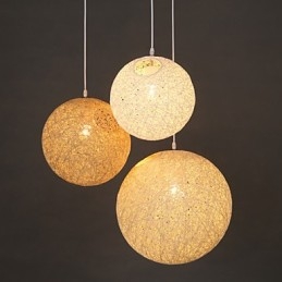Współczesna i zakontraktowana kulista lampa artystyczna Cany Hemp Ball wisząca lampa