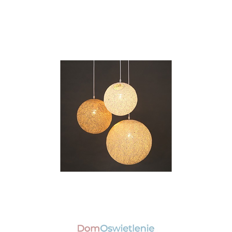 Współczesna i zakontraktowana kulista lampa artystyczna Cany Hemp Ball wisząca lampa