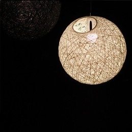Współczesna i zakontraktowana kulista lampa artystyczna Cany Hemp Ball wisząca lampa