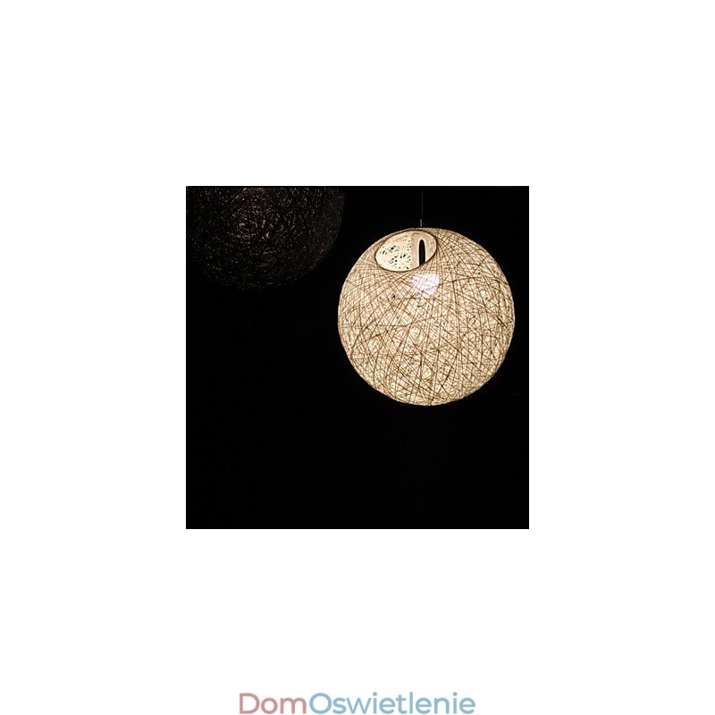 Współczesna i zakontraktowana kulista lampa artystyczna Cany Hemp Ball wisząca lampa