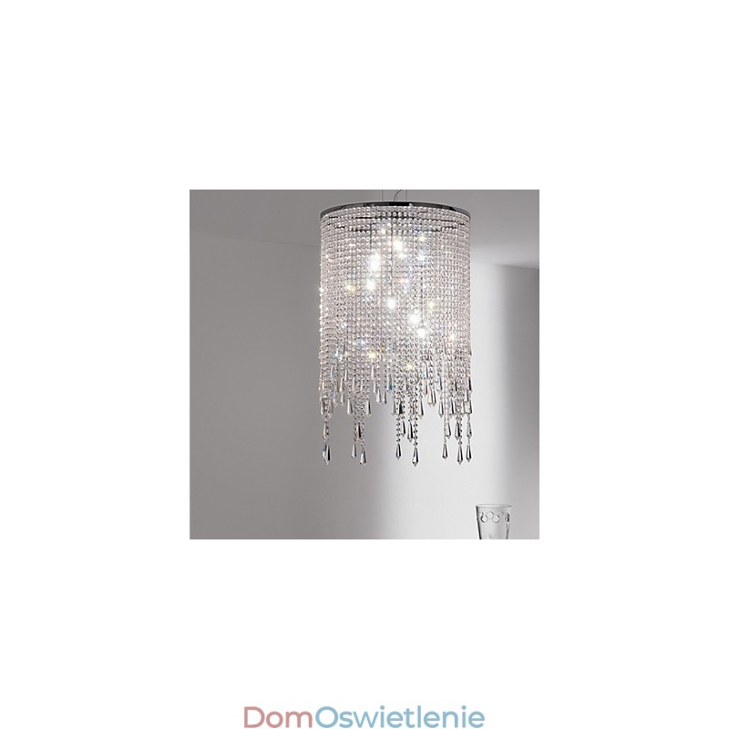 Nowoczesna współczesna lampa wisząca z kryształu i metalu
