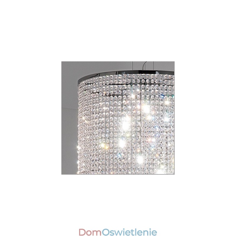 Nowoczesna współczesna lampa wisząca z kryształu i metalu