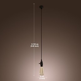 Tradycyjna klasyczna lampa wisząca w stylu vintage mini