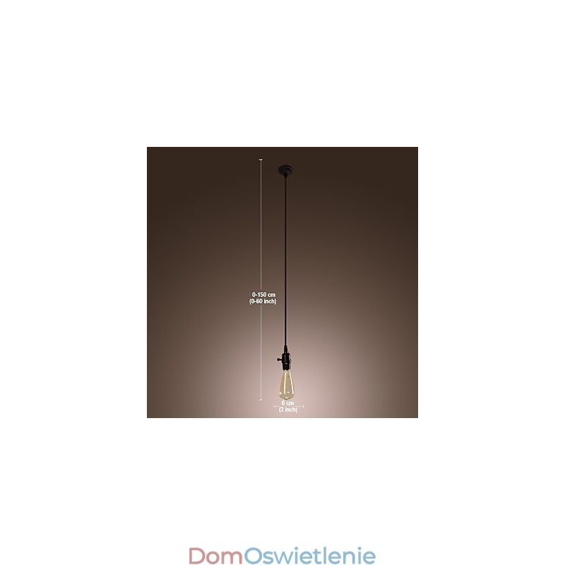 Tradycyjna klasyczna lampa wisząca w stylu vintage mini