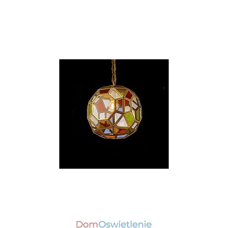 Lampa na werandę Lampa balkonowa Egzotyczny mały miedziany żyrandol