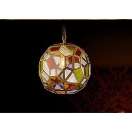 Lampa na werandę Lampa balkonowa Egzotyczny mały miedziany żyrandol