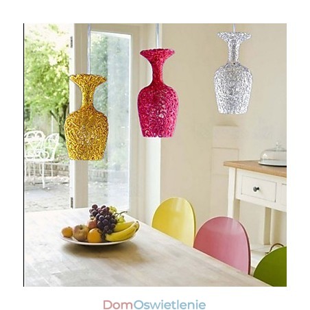 Żyrandol aluminiowy pleciony z trzema lampami Apple Żyrandol aluminiowy pleciony z trzema lampami Apple