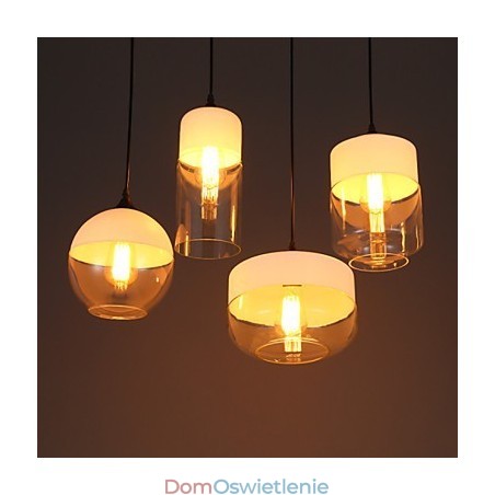 Lampa żyrandolowa ze szkła kutego żelaza w sklepie Nordic Creative Stair Shop Lampa żyrandolowa ze szkła kutego żelaza w sklepie Nordic Creative Stair Shop