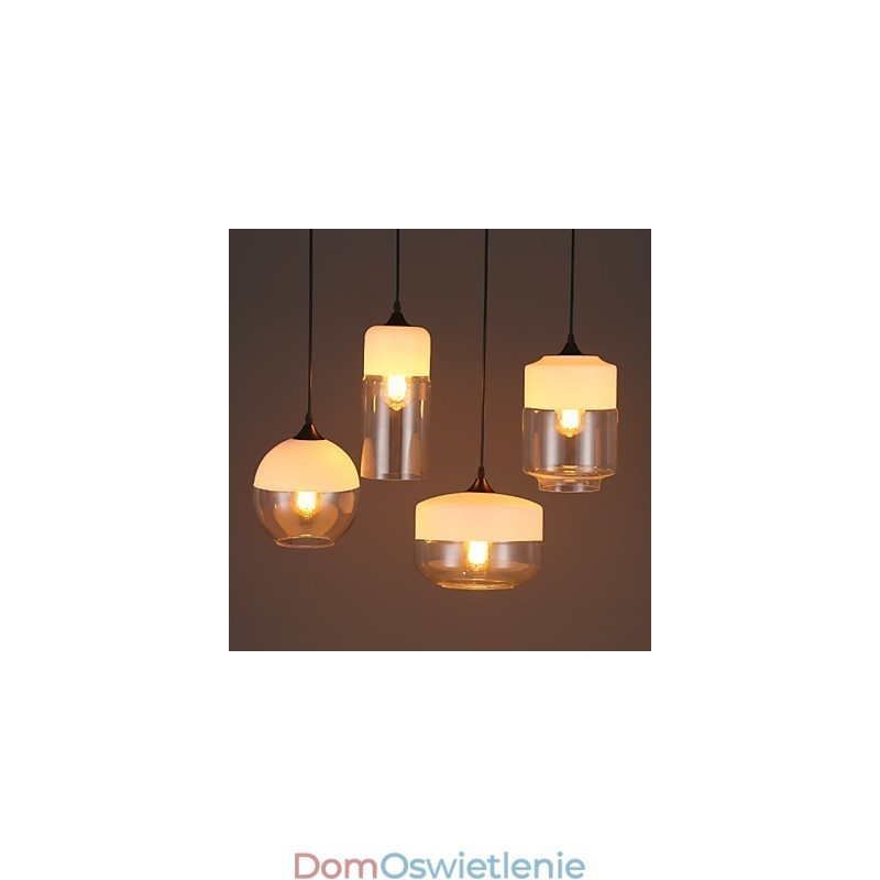 Lampa żyrandolowa ze szkła kutego żelaza w sklepie Nordic Creative Stair Shop