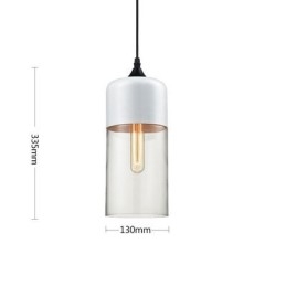 Lampa żyrandolowa ze szkła kutego żelaza w sklepie Nordic Creative Stair Shop