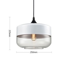 Lampa żyrandolowa ze szkła kutego żelaza w sklepie Nordic Creative Stair Shop