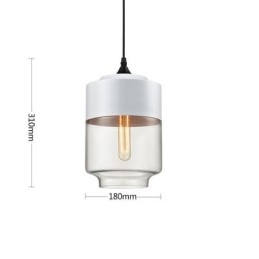 Lampa żyrandolowa ze szkła kutego żelaza w sklepie Nordic Creative Stair Shop
