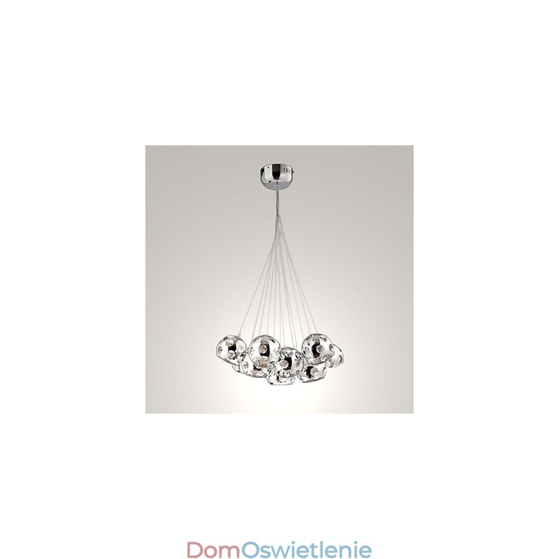 Nowoczesna współczesna lampa wisząca Globe Chrome Metal