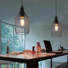 Lampy wiszące Mini styl rustykalny domek retro wiejski garaż metalowy