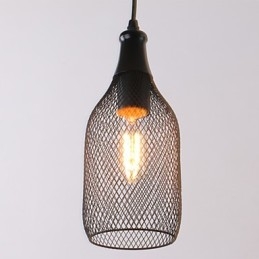 Lampy wiszące Mini styl rustykalny domek retro wiejski garaż metalowy