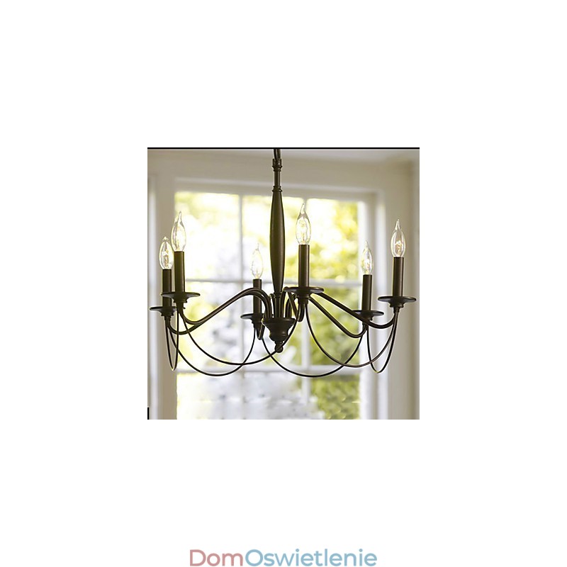 Tradycyjny klasyczny żyrandol galwanizowany