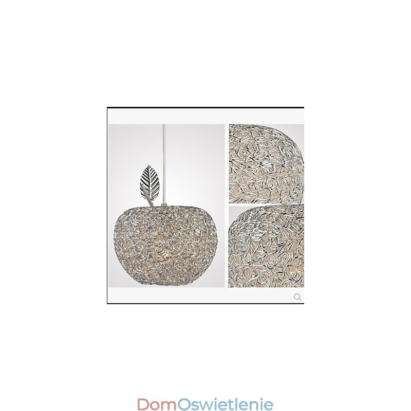 Żyrandol aluminiowy pleciony z trzema lampami Apple