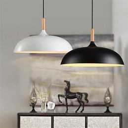 Retro Wiszące Lampy Malowanie Drewna + Metalu Wiszące Lampy Kawiarniane
