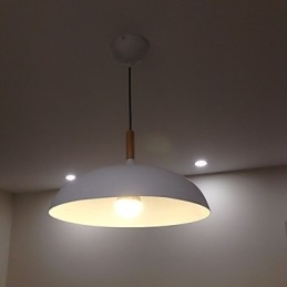 Retro Wiszące Lampy Malowanie Drewna + Metalu Wiszące Lampy Kawiarniane