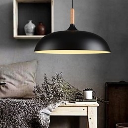 Retro Wiszące Lampy Malowanie Drewna + Metalu Wiszące Lampy Kawiarniane