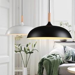 Retro Wiszące Lampy Malowanie Drewna + Metalu Wiszące Lampy Kawiarniane
