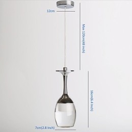 Lampy wiszące 1 światło Mini styl nowoczesny współczesny metal