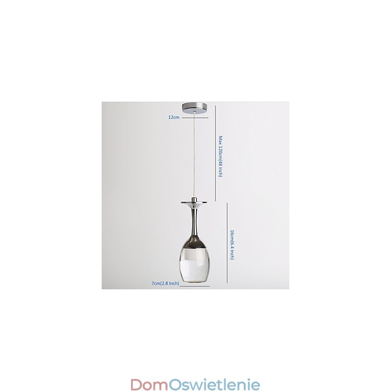 Lampy wiszące 1 światło Mini styl nowoczesny współczesny metal