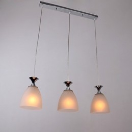 Nowoczesna współczesna lampa wisząca w stylu miniaturowym w chromie