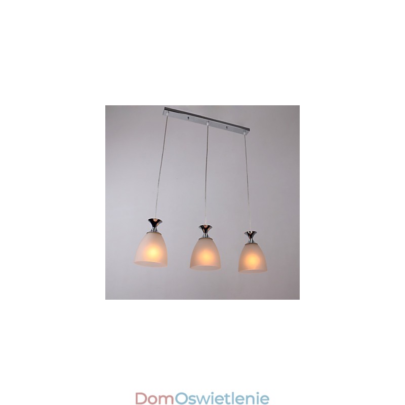 Nowoczesna współczesna lampa wisząca w stylu miniaturowym w chromie