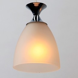 Nowoczesna współczesna lampa wisząca w stylu miniaturowym w chromie