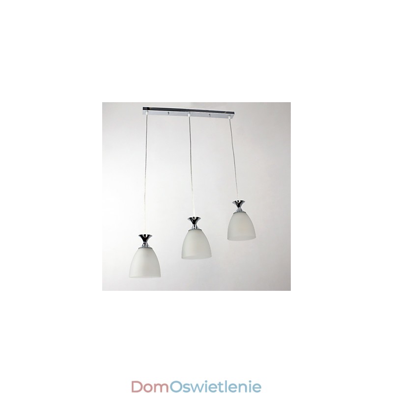 Nowoczesna współczesna lampa wisząca w stylu miniaturowym w chromie