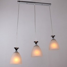 Nowoczesna współczesna lampa wisząca w stylu miniaturowym w chromie