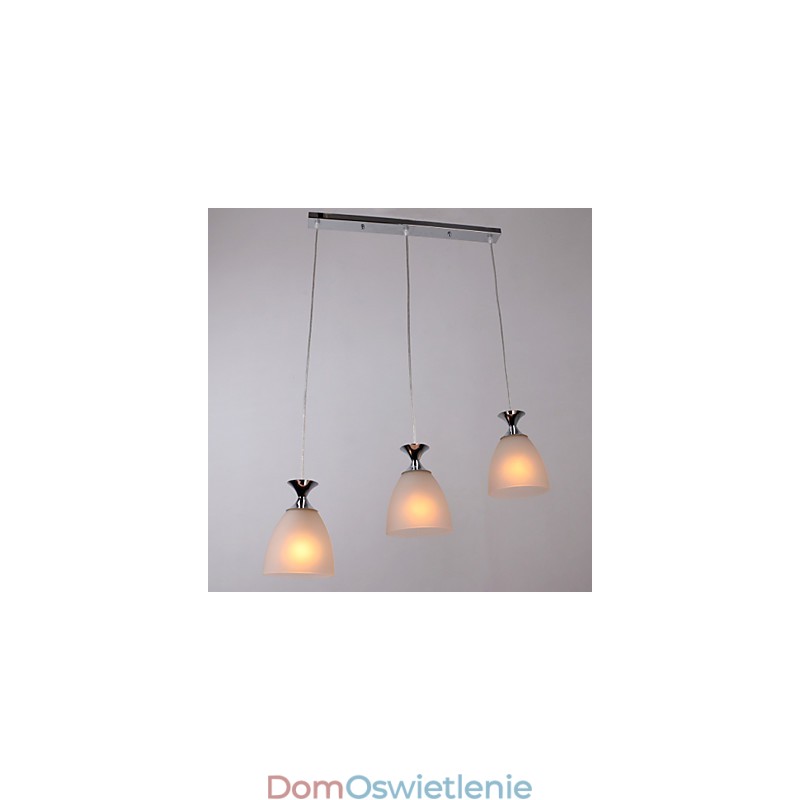 Nowoczesna współczesna lampa wisząca w stylu miniaturowym w chromie