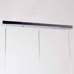 Nowoczesna współczesna lampa wisząca w stylu miniaturowym w chromie
