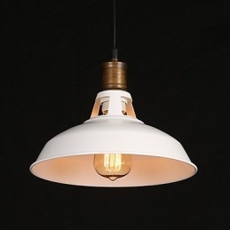 Oryginalna amerykańska lampa wisząca w stylu country z pojedynczą głowicą z kutego żelaza
