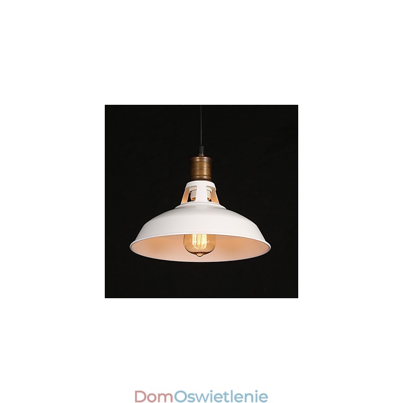 Oryginalna amerykańska lampa wisząca w stylu country z pojedynczą głowicą z kutego żelaza