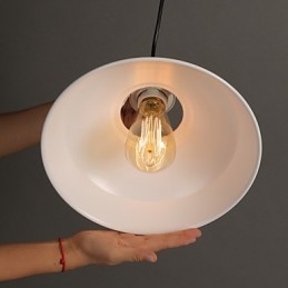 Oryginalna amerykańska lampa wisząca w stylu country z pojedynczą głowicą z kutego żelaza