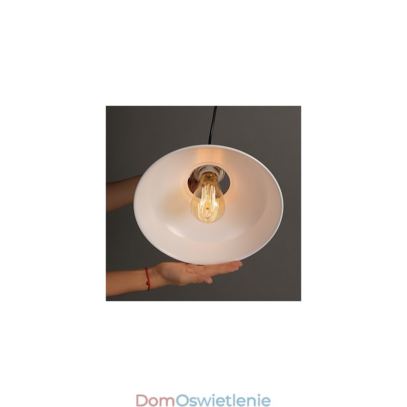 Oryginalna amerykańska lampa wisząca w stylu country z pojedynczą głowicą z kutego żelaza