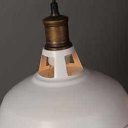 Oryginalna amerykańska lampa wisząca w stylu country z pojedynczą głowicą z kutego żelaza