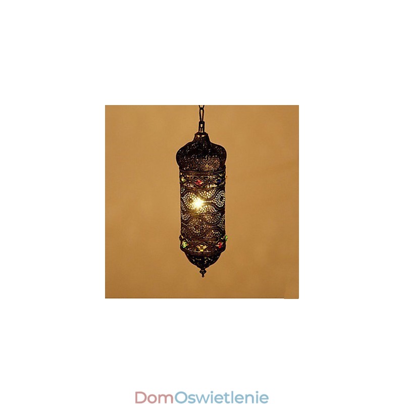 Retro południowo-wschodni, ręcznie wykonany, pusty, dekoracyjny żyrandol