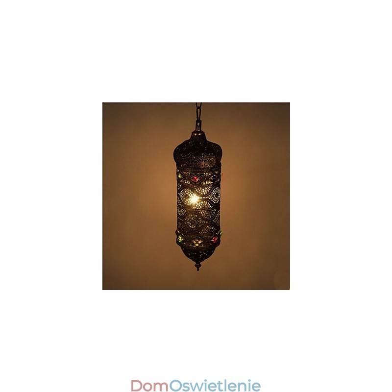 Retro południowo-wschodni, ręcznie wykonany, pusty, dekoracyjny żyrandol