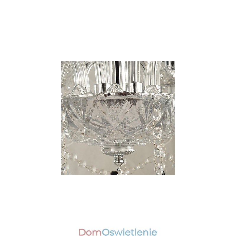 Elegancki kryształowy żyrandol z 8 światłami