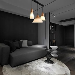 Nowoczesny współczesny mini styl chromowany metalowy żyrandol