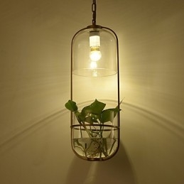 Nowoczesna, współczesna, dekoracyjna lampa wisząca (nie zawiera roślin)