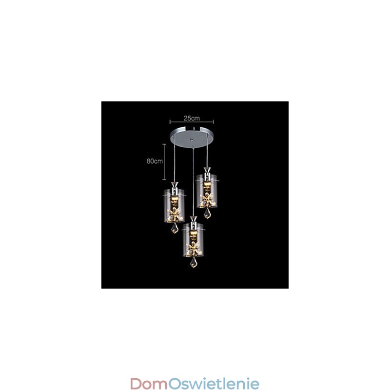 Nowoczesna Współczesna Kryształowa Inna Szklana Lampa Wisząca