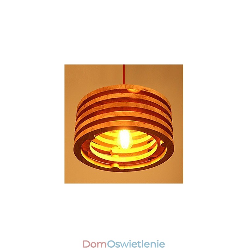 Żyrandol z drewna wierzbowego