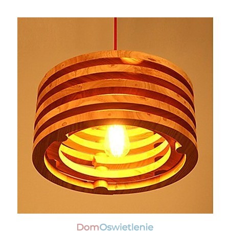 Żyrandol z drewna wierzbowego